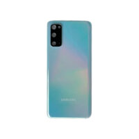 TAPA TRASERA SAMSUNG S20 G981F CELESTE CON VIDRIO DE CAMARA