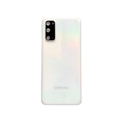 Tapa Trasera Samsung S20 G981F Blanca con Vidrio de Cámara