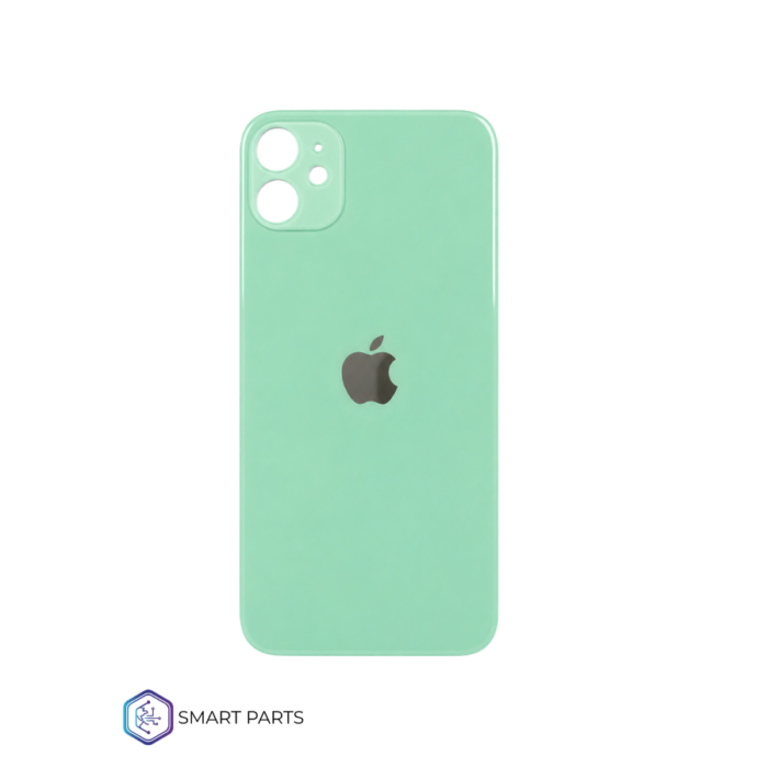 TAPA TRASERA IPHONE 11 VERDE AGUA AAA BIG HOLE