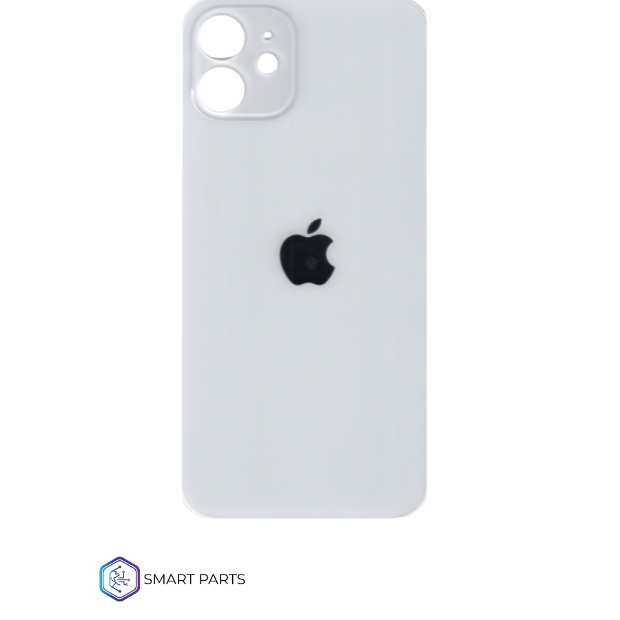 Tapa Trasera iPhone 12 Blanca Big Hole Tapa Trasera iPhone 12 Blanca Big Hole