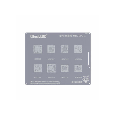 Stencil para CPU MT6750 / MT6758V / MT6739V / MT6785V / MT6779V / MT675V / MT6771V / MT6771V Qianli