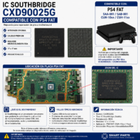 Chip Ic Southbridge Cxd90025G Compatible Ps4 Fat Cuh-10Xx Cuh-11Xx Bga