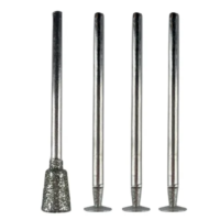 KIT DE 4 PUNTAS DIAMANTADAS PARA CORTE DE VIDRIO DREMEL