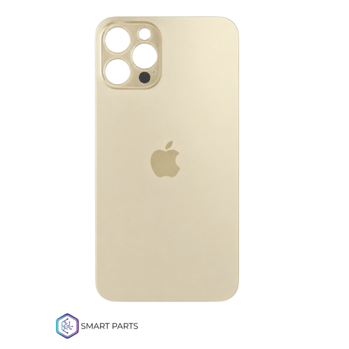 TAPA TRASERA IPHONE 12 PRO DORADA  BIG HOLE