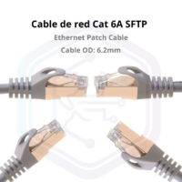 CAT 6A SFTP ETHERNET PATCH CABLE 2 METROS