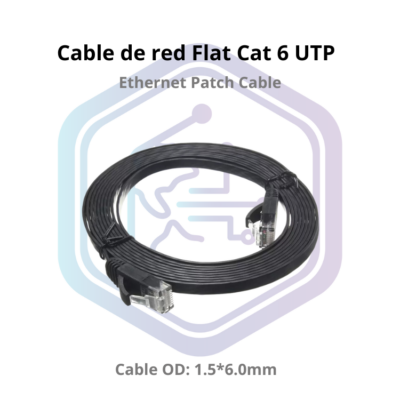 Flat Cat 6 Utp Ethernet Patch Cable 2 Metros Flat Cat 6 Utp Ethernet Patch Cable 2 Metros