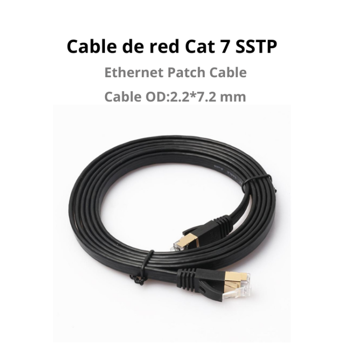 FLAT CAT 7 SSTP ETHERNET PATCH CABLE 2 METROS