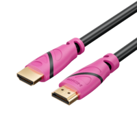 Cable Hdmi 2.0 4K 5 Metros Rosa