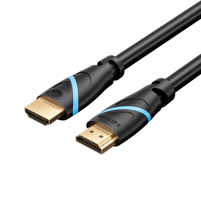 CABLE HDMI 2.0 4K 5 METROS NEGRO Y AZUL