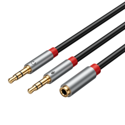 3.5mm Hembra a Doble Macho Audio Cable 1 Metro