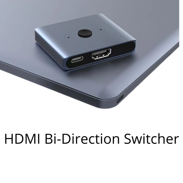 2-PORT HDMI BI-DIRECTION SWITCHER SILVER