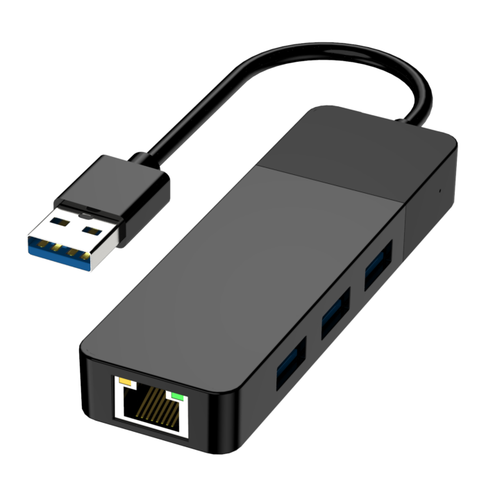 HUB MILTIPUERTO ENTRADA USB 3.0 A USB 3.0 X3 CON ETHERNET 1000MBPS