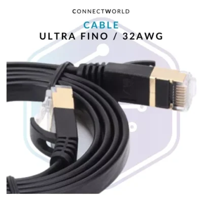 Flat Cat 8 U/Ftp Ethernet Patch Cable 2 Metros Flat Cat 8 U/Ftp Ethernet Patch Cable 2 Metros