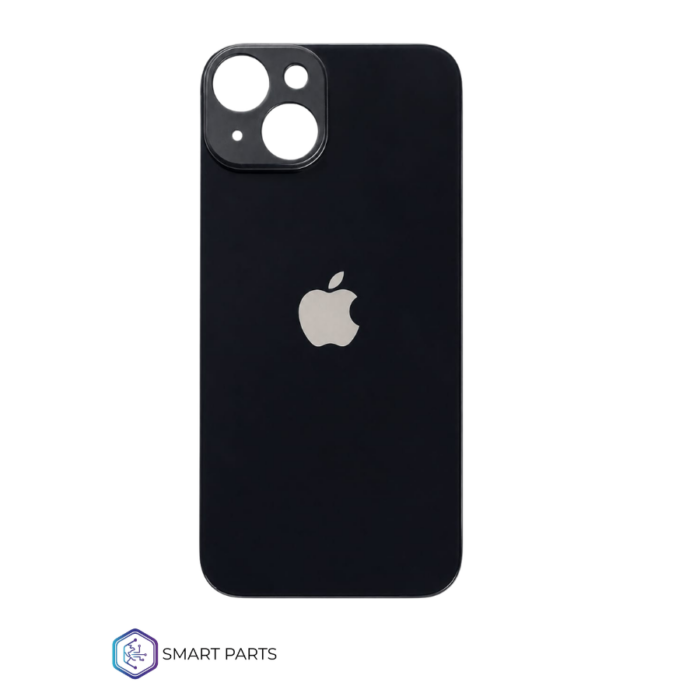 TAPA TRASERA IPHONE 14 NEGRA AA BIG HOLE CON LOGO