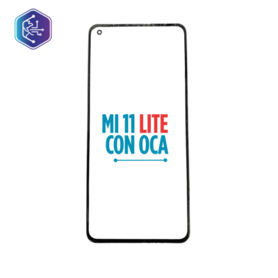 Cristal Xiaomi Mi 11 Lite con Lámina OCA Cristal Xiaomi Mi 11 Lite con Lámina OCA