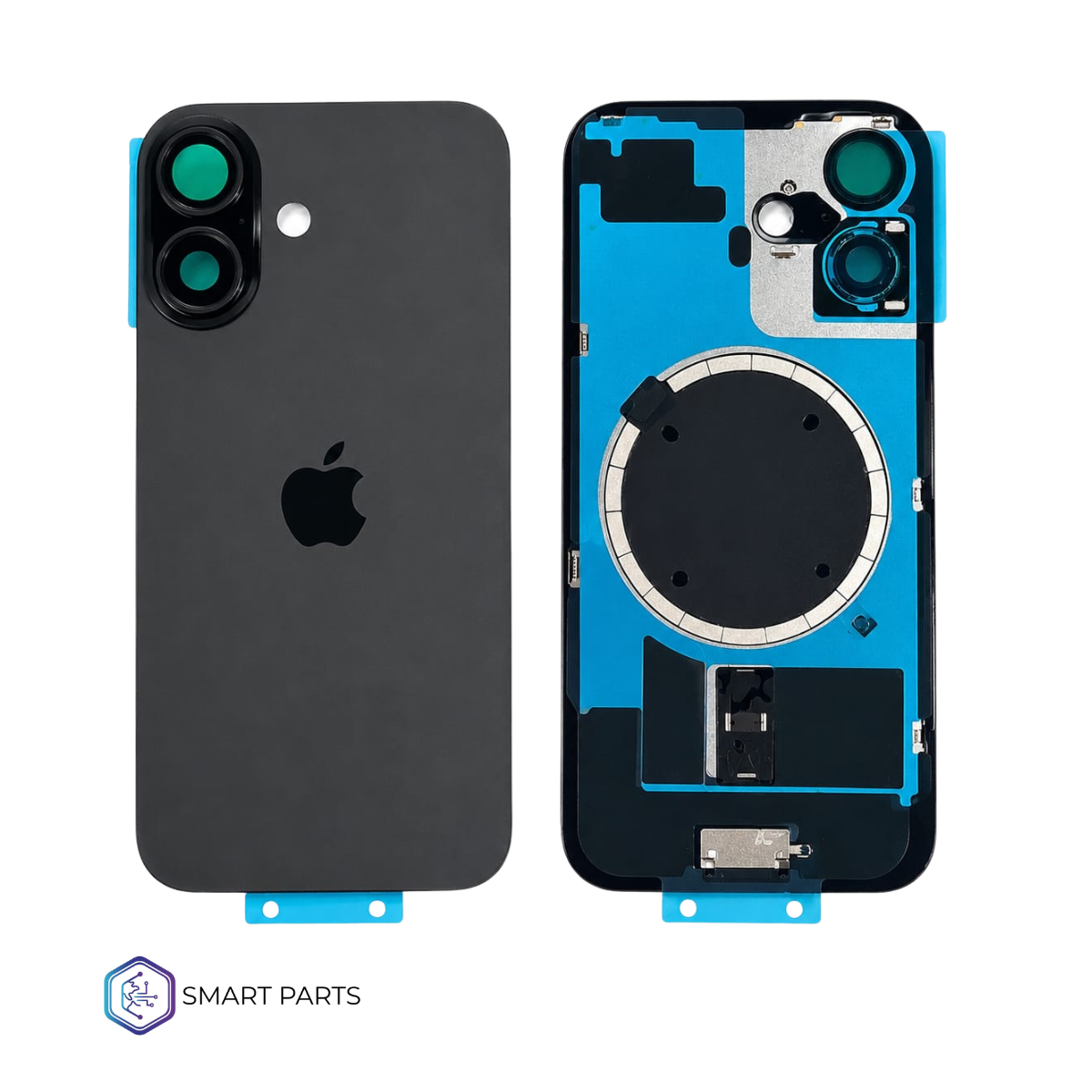 Tapa Trasera iPhone 16 Black Completa Tapa Trasera iPhone 16 Black Completa