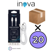 Bulto Cerrado X 20 Unidades Cable Cargador Tipo C A Lightning Inova